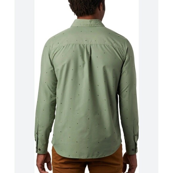 Mountain Hardwear Greenstone Olive Button Down Long Sleeve Shirt Sz L Gorpcore - Picture 4 of 11
